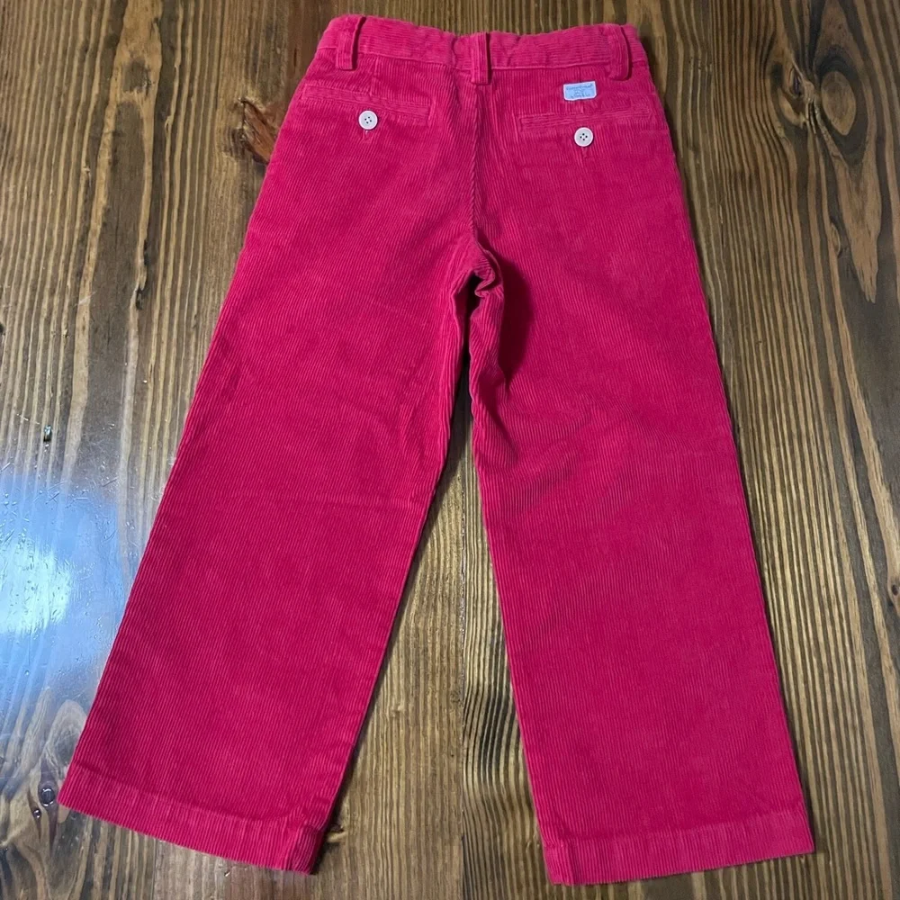 Vineyard Vines Red Corduroy Pants Adjustable Waist Boy 5